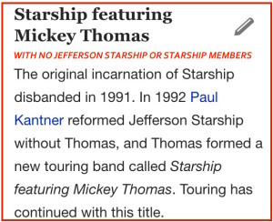 STARSHIP FEATURING MICKEY THOMAS