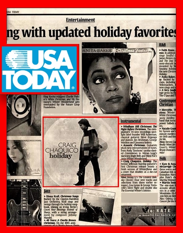 USA Today Holiday, Craig Chaquico